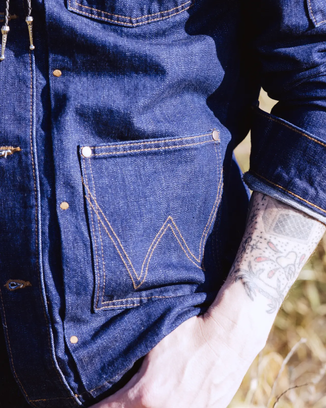Made from Rinsed Indigo Denim